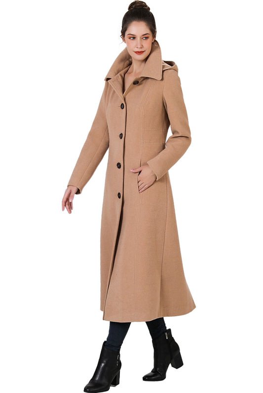 BGSD Women Victoria Wool Fitted Military Melton Coat – Luxury Lane