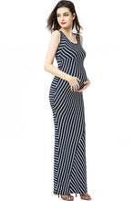 Load image into Gallery viewer, Kimi + Kai Maternity &quot;Peyton&quot; Striped Maxi Dress
