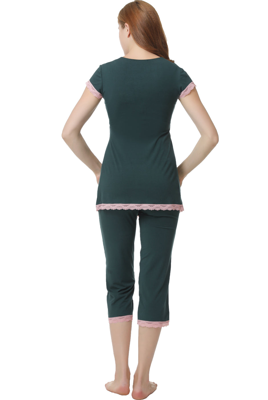 Kimi + Kai Maternity "Cindy" Nursing 2-Piece Pajamas Set