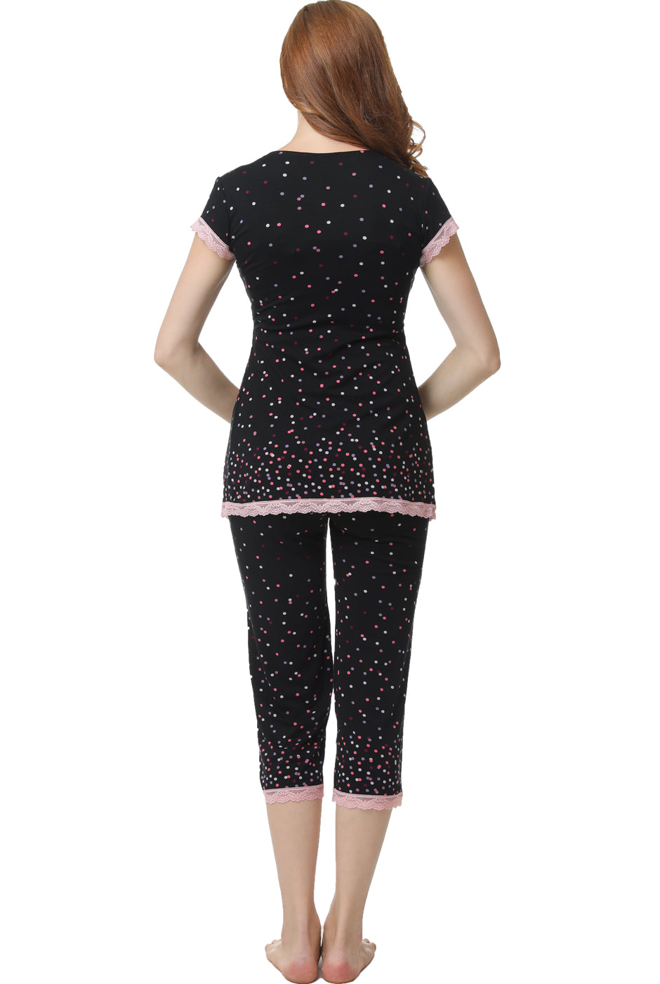 Kimi + Kai Maternity "Joyce" Nursing 2-Piece Pajamas Set