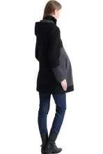 Load image into Gallery viewer, Kimi + Kai Maternity &quot;Tessa&quot; Wool Blend Colorblock Coat
