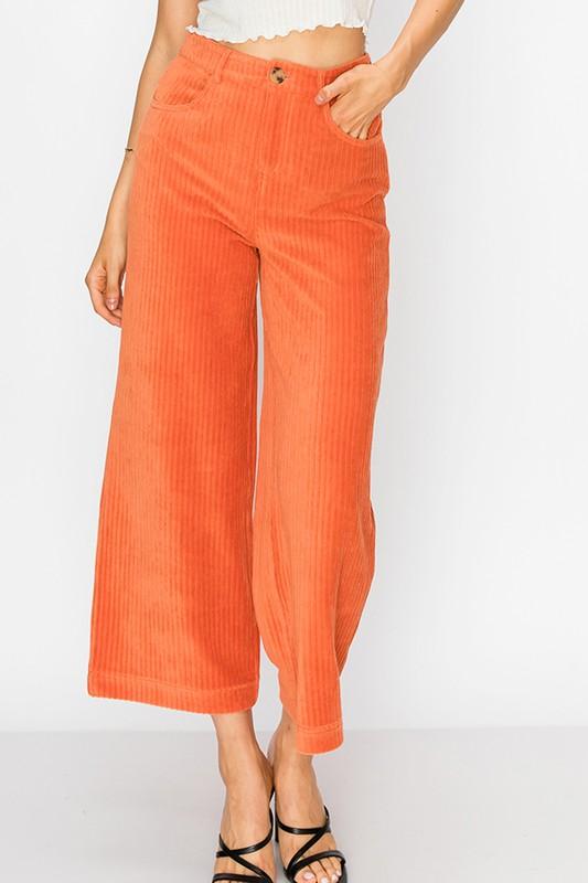 orange crop pants