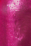 Melete Chainmail Metallic Top - Pink