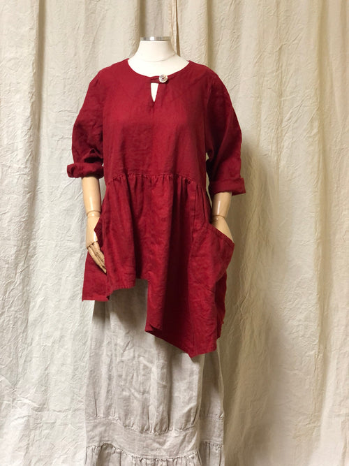 Pocket Tunic Linen – Heart's Desire Clothing