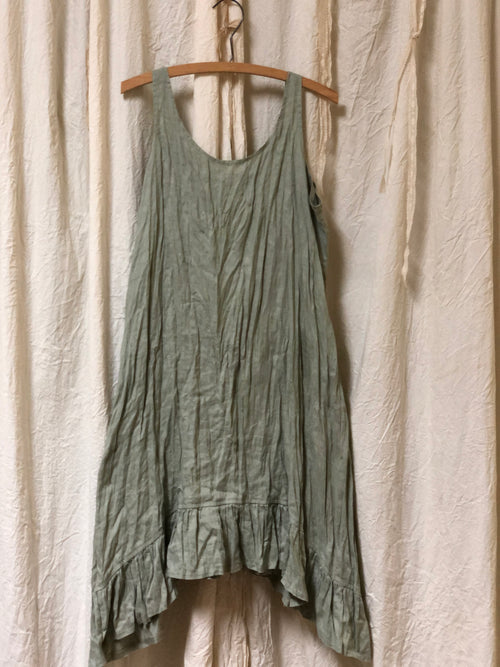 Petal Slip Dress Short in Linen, USA – Heart's Desire Clothing