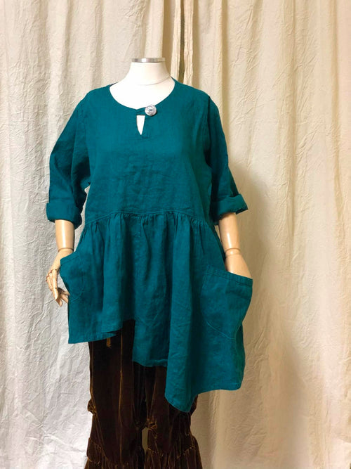 Pocket Tunic Linen – Heart's Desire Clothing