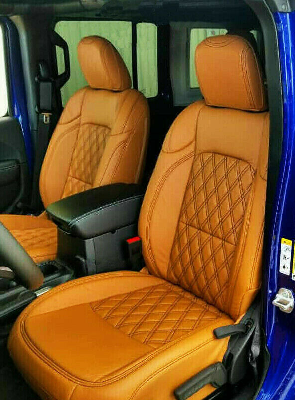 2018-22 Jeep Wrangler JL KATZKIN Leather Seat Covers Black Autumn Teks –  Touch-Ups