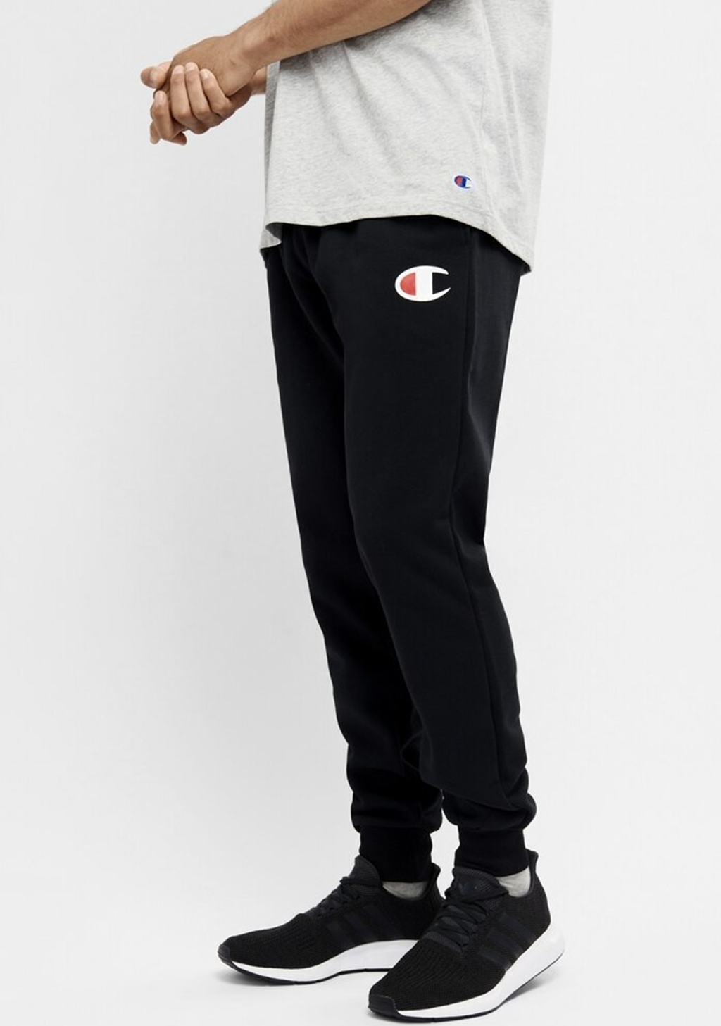 black mens champion sweatpants