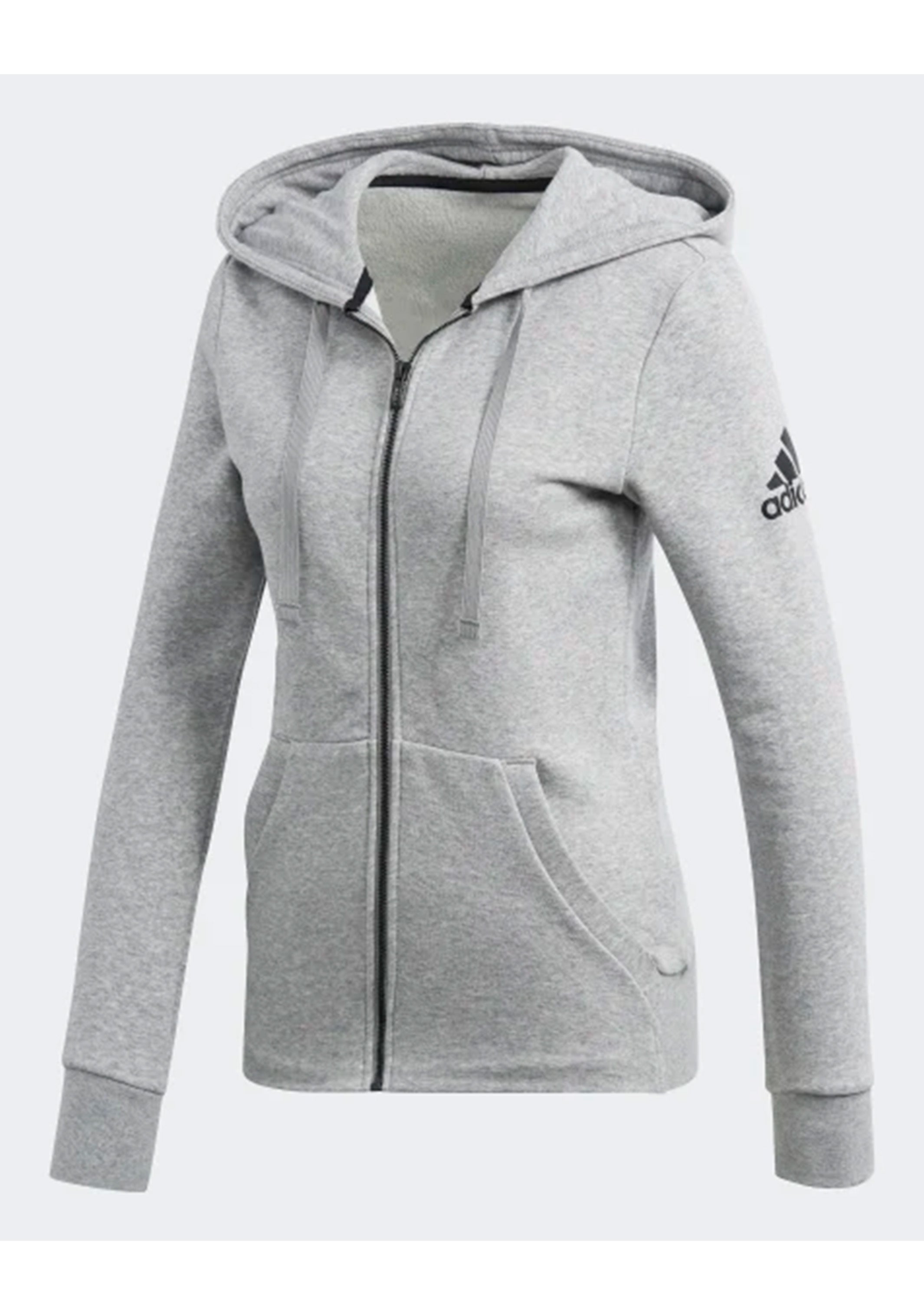 grey adidas zip hoodie