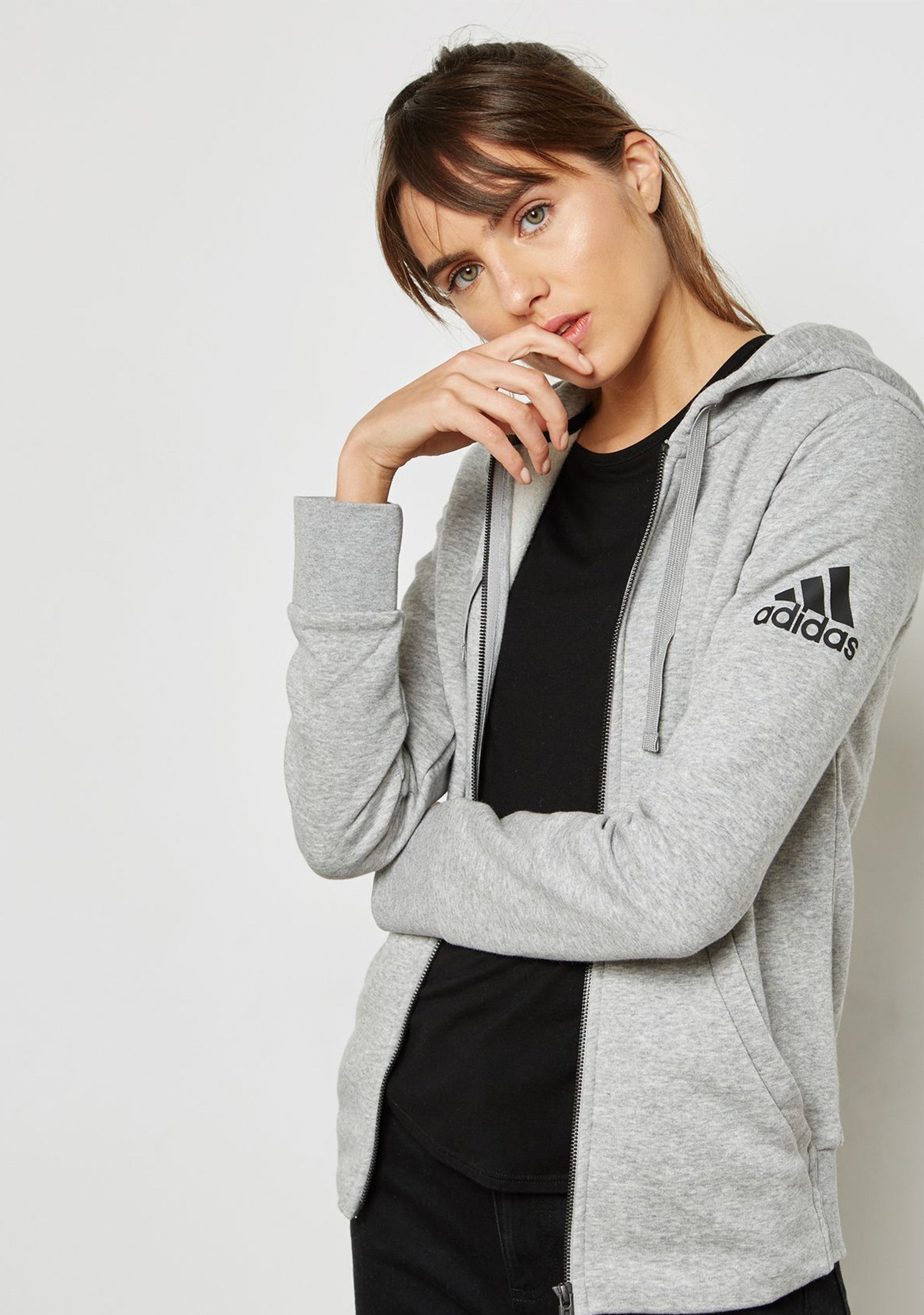 adidas women's hooded jacket