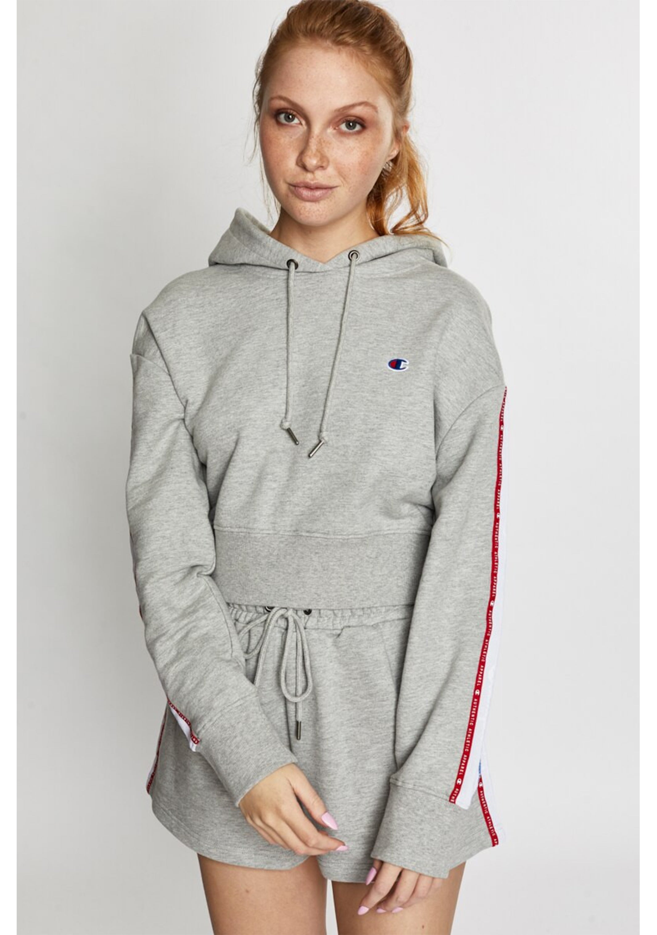 champion hoodie womens gray