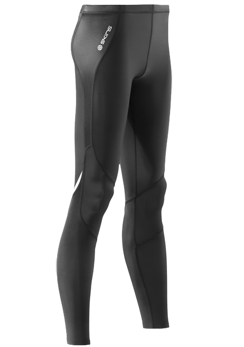 A400 Womens Long Tights Black - SKINS Compression UK