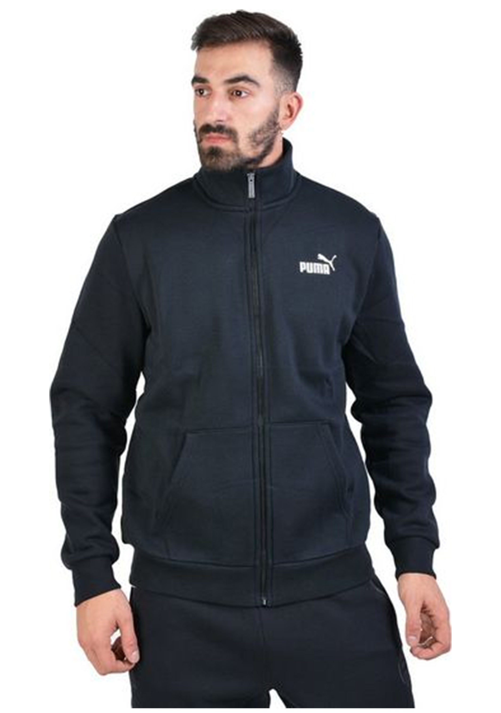 puma men's fleece track jacket