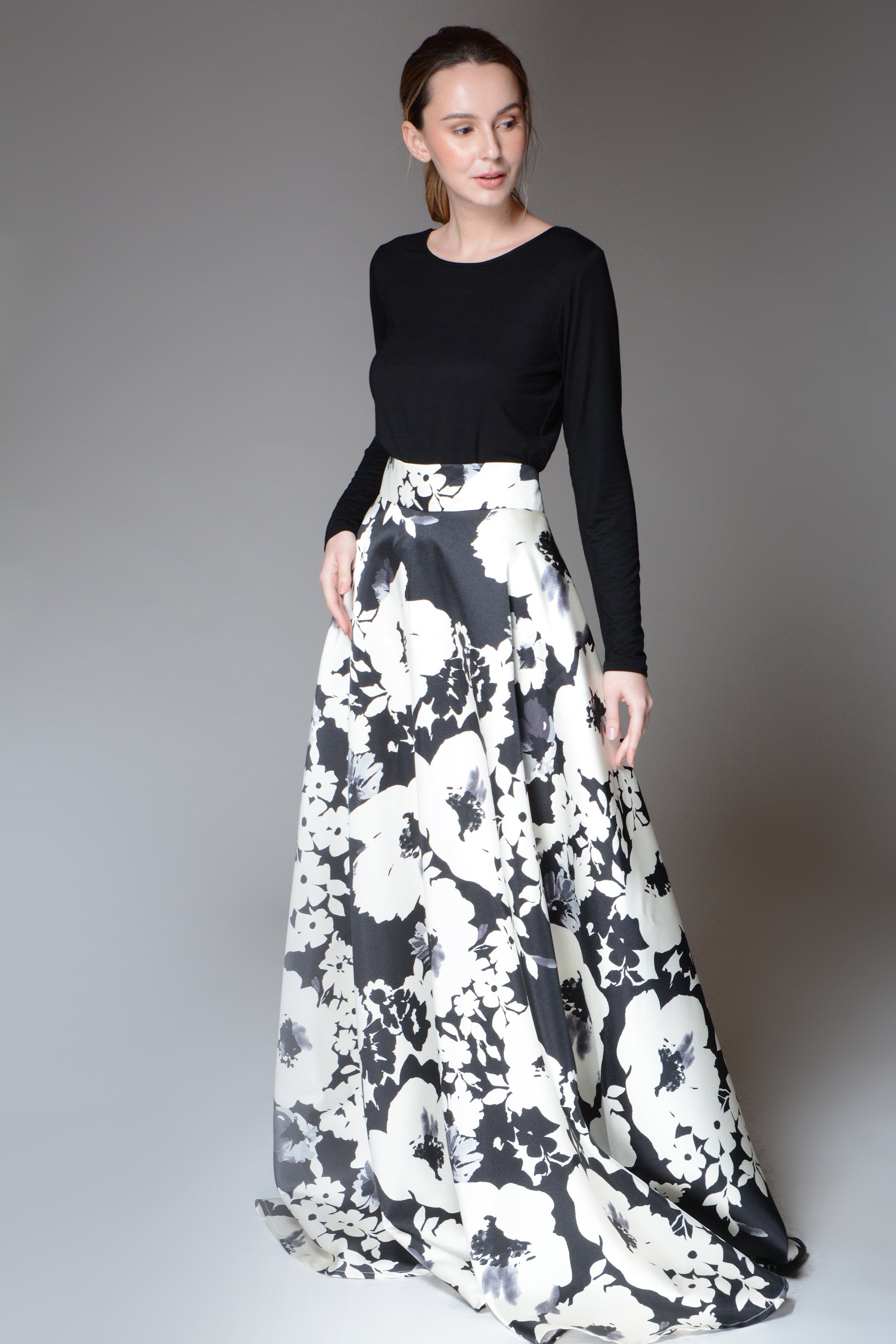 BENNET Painterly Floral Ball Skirt - HEMLOCK CLOTHING