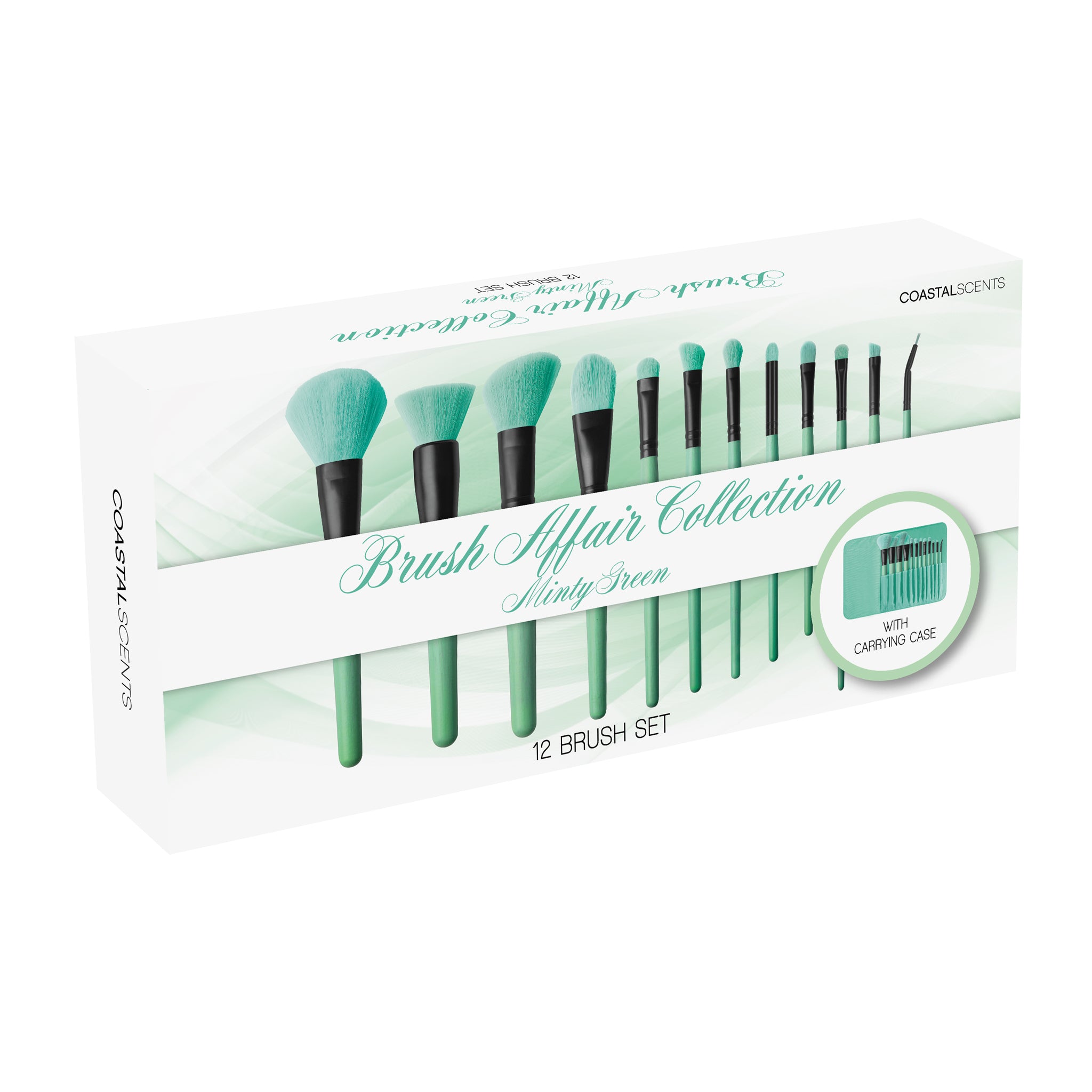 Brush Affair Collection 12 Piece Makeup Brush Set in Minty Green
