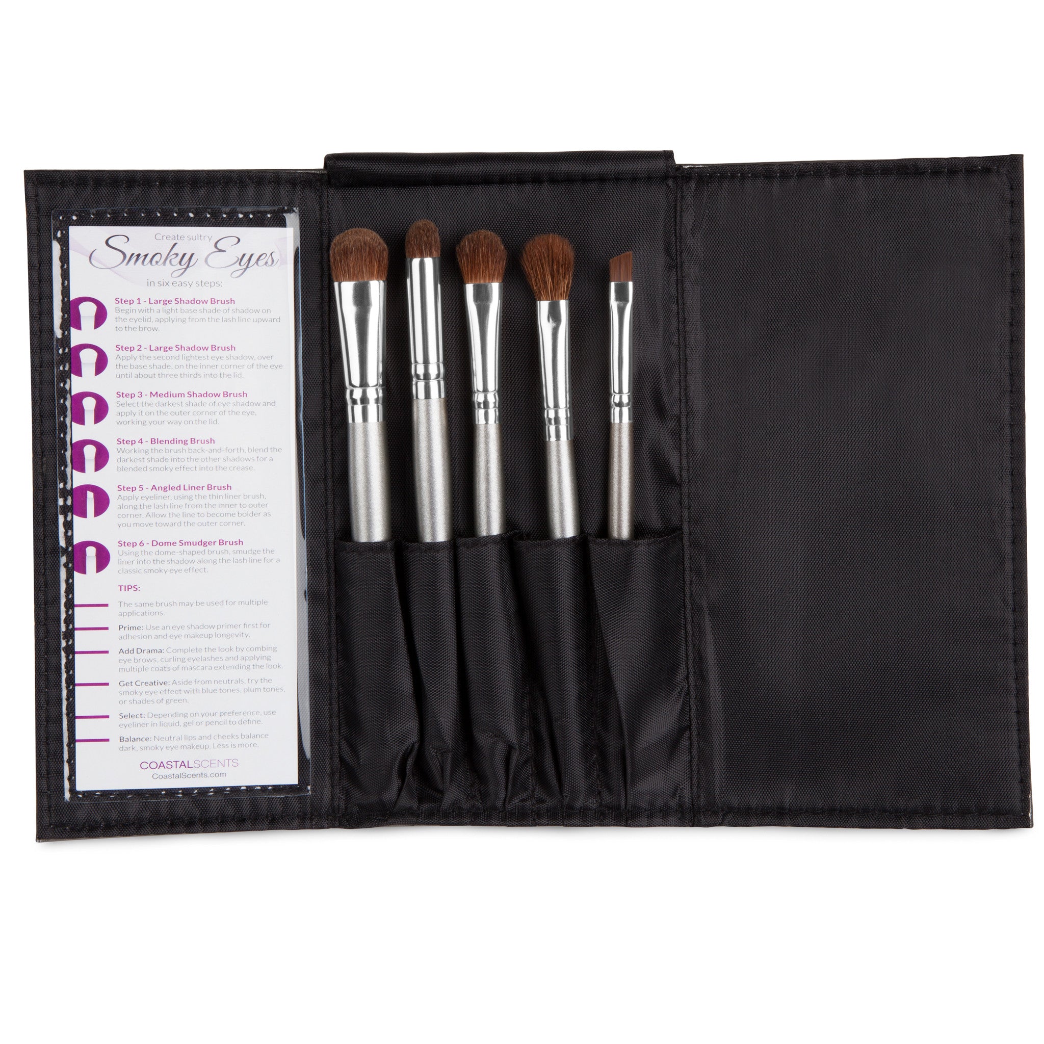 Makeup Brushes Smoky Eyes Makeup Brush Set By Coastal Scents