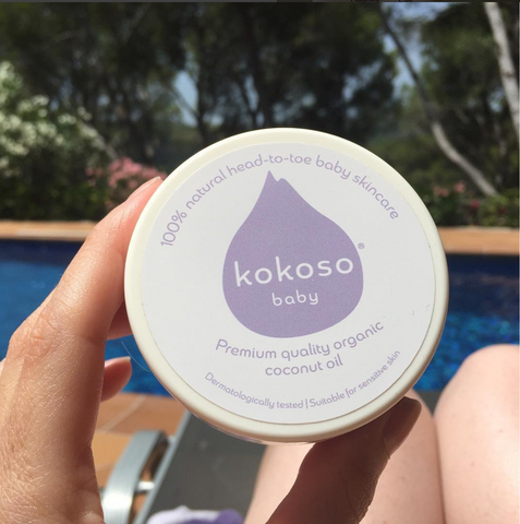 Kokoso Baby Skincare recommendation for babys first travel as shown on Little Hotdog Watson blog