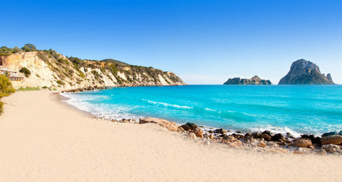 Little Hotdog Watson recommends beach in San Carlos Ibiza Cala Nova 