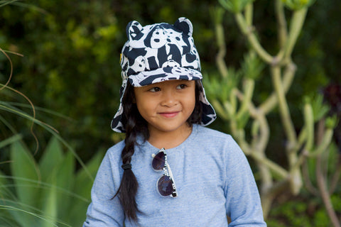 Little Hotdog Watson feature their panda print kids hat in latest blog