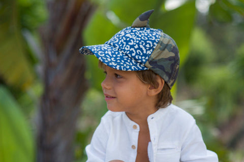 Little Hotdog Watson feature their trailblazer hat in leopardtude and camo 