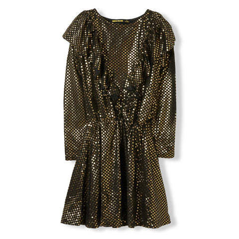 Gold Knitted Kids Dress