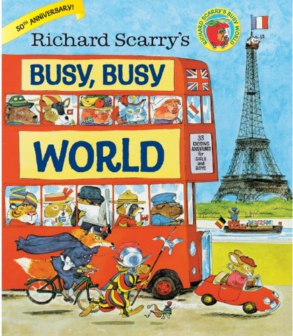 Busy Busy World travel book recommendation for kids on Little Hotdog Watson blog