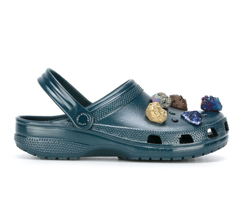 Christopher Kane crocs with gems on them