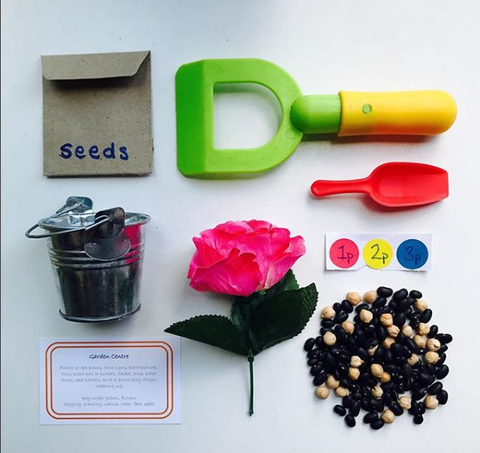 Play Prompts Kids Gardening Activity from Play Hooray as featured on Little Hotdog Watson