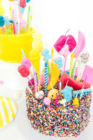 Kids Summer Fun Homemade Birthday Cake for garden summer parties on Little Hotdog Watson blog