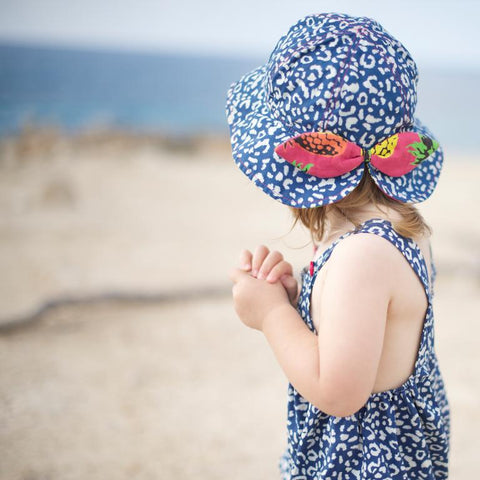 Little Hotdog Watson feature their globetrotter kids hat in leopardtude in latest blog