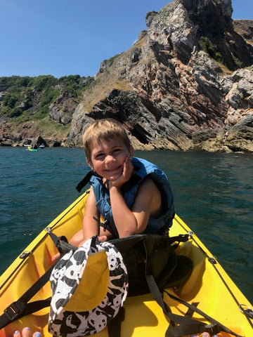 Child kayaking 