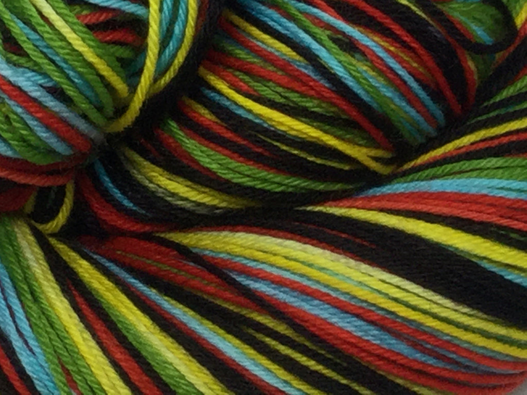 Clockwork Orange Five Stripe Self Striping Yarn