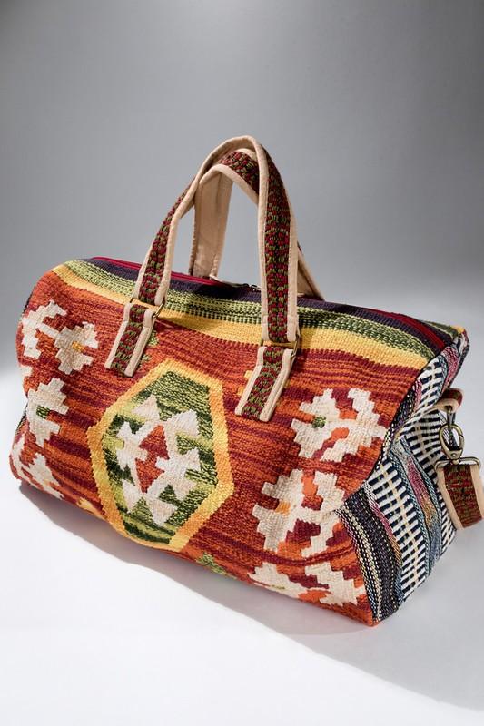 Cream brown Boho Chic Navajo Pattern Weekender Duffle Bag – The Lotus Wave