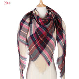 Hot 2019 new spring winter women scarf plaid warm cashmere scarves shawls and pashmina lady bandana wraps