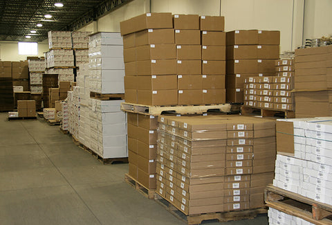 Warehouse with packages