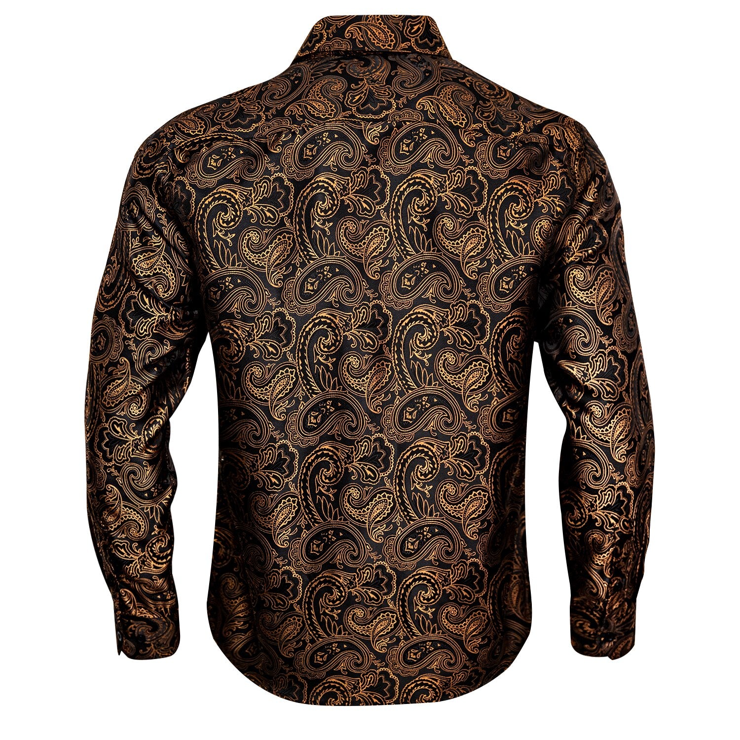 Gold and Black Paisley Dress Shirt | Beautiful ties at unbelievable prices.