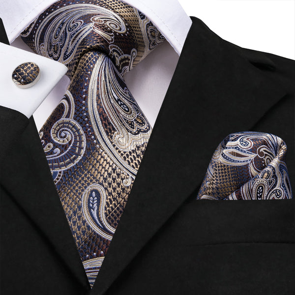 Business Flowers Tie, Pocket Square and Cufflinks | Beautiful ties at ...