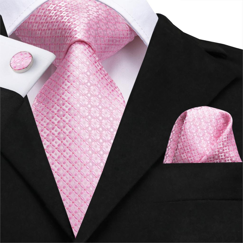 Pink Beauty Tie, Pocket Square and Cufflinks | Beautiful ties at