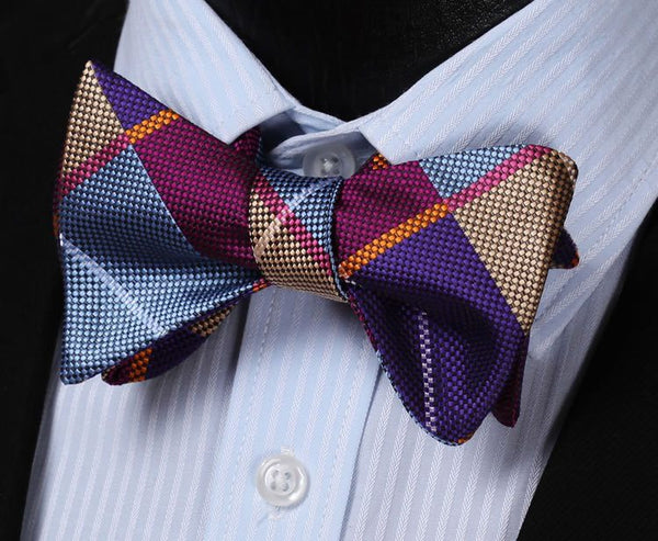 Hartford Plaid Bow Tie and Pocket Square - Sophgent