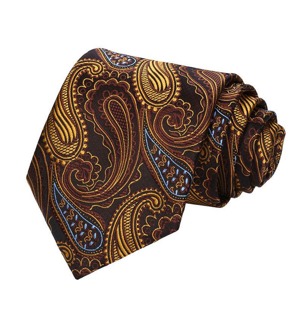 Copper Paisley Silk Tie and Pocket Square Beautiful ties at