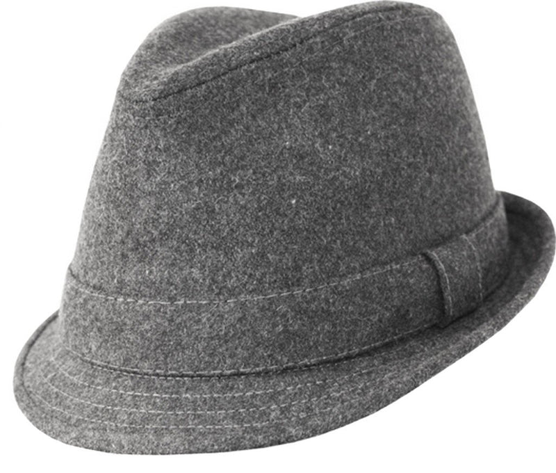 Sakkas Monochrome Modern Narrow Brim Wool Fedora