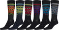 Sakkas Men's Classic Patterned Dress Socks Value 6-Pack#color_Design27