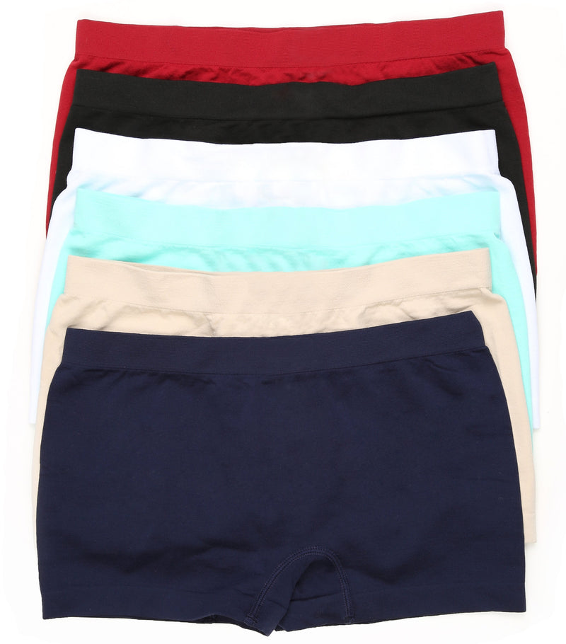 Sakkas Women's Seamless Stretch Boy Short Panties (6 Pack) – Sakkas Store