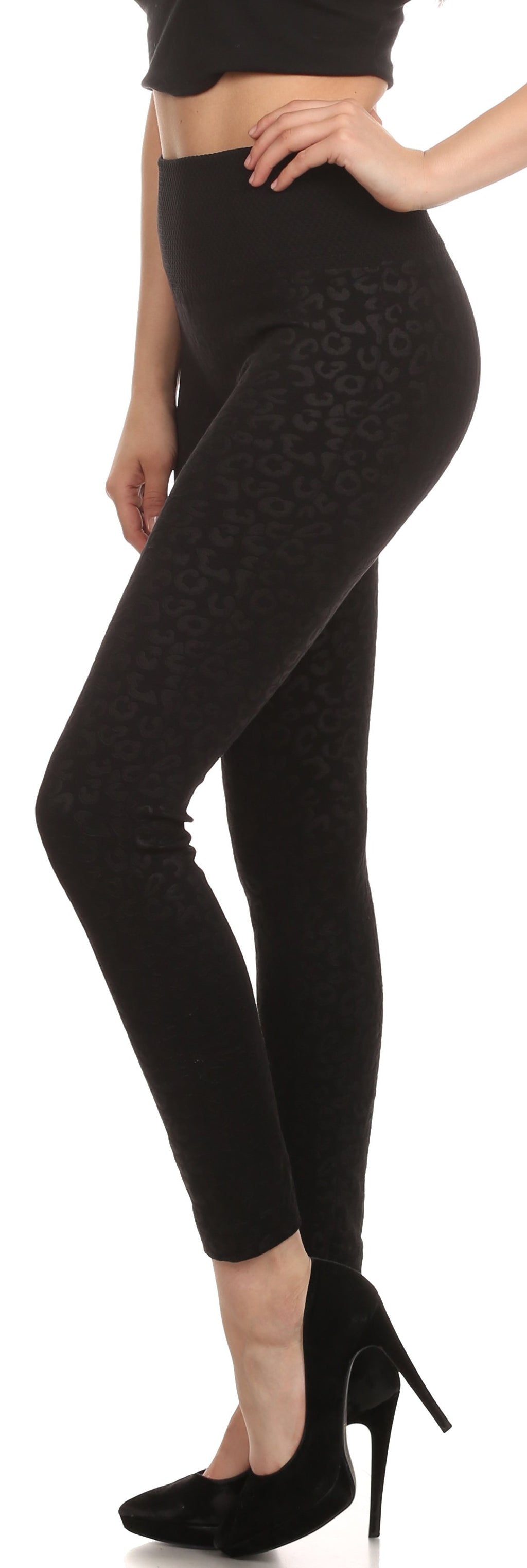 High Waisted Fleece Lined Plus Size Leggings - New Mix