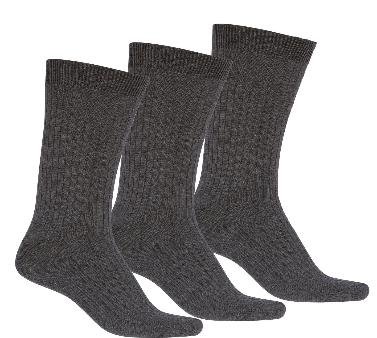 Sakkas Men's Cotton Blend Ribbed Dress Socks