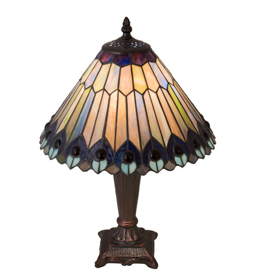 peacock accent lamp