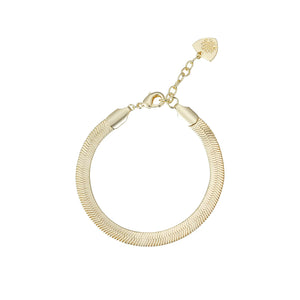 Snake Chain Bracelet Gold - Natalie Wood Designs