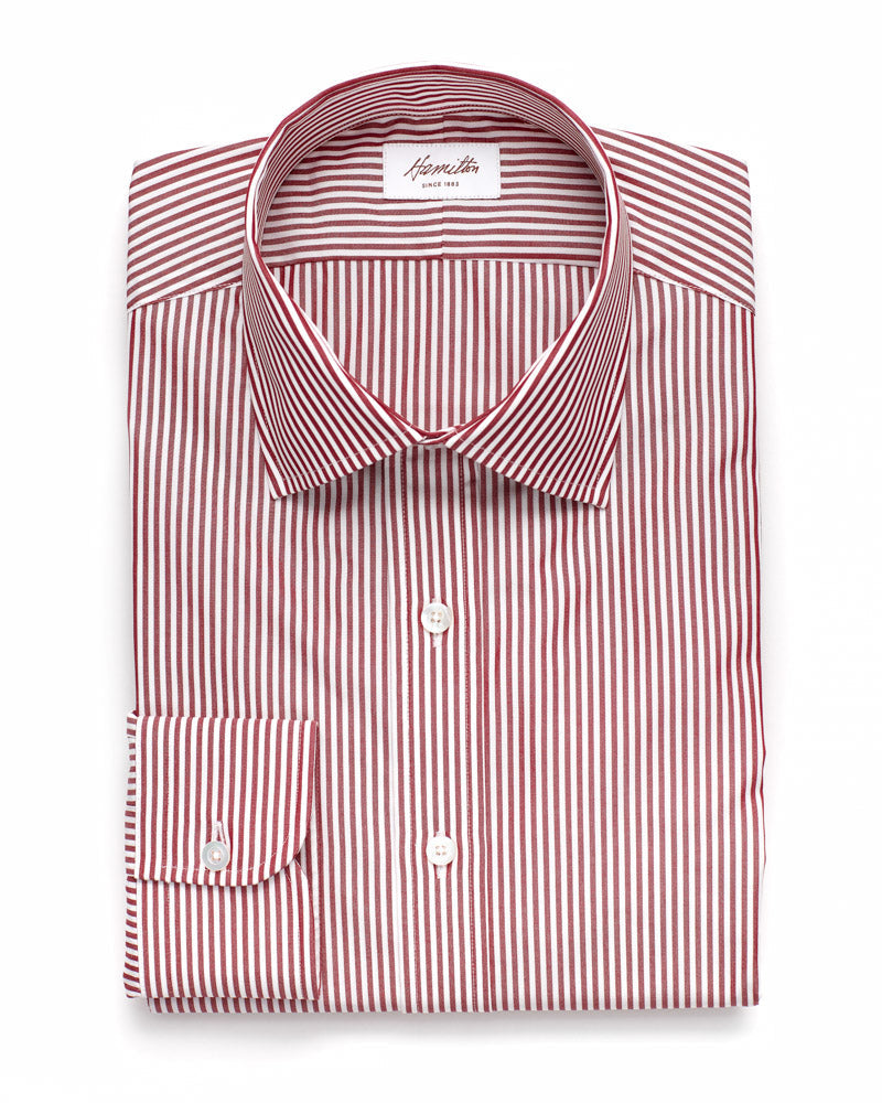 Classic Bengal Stripe (Burgundy) - Hamilton Shirts