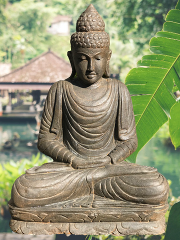Stone Meditating Garden Buddha Statue 32