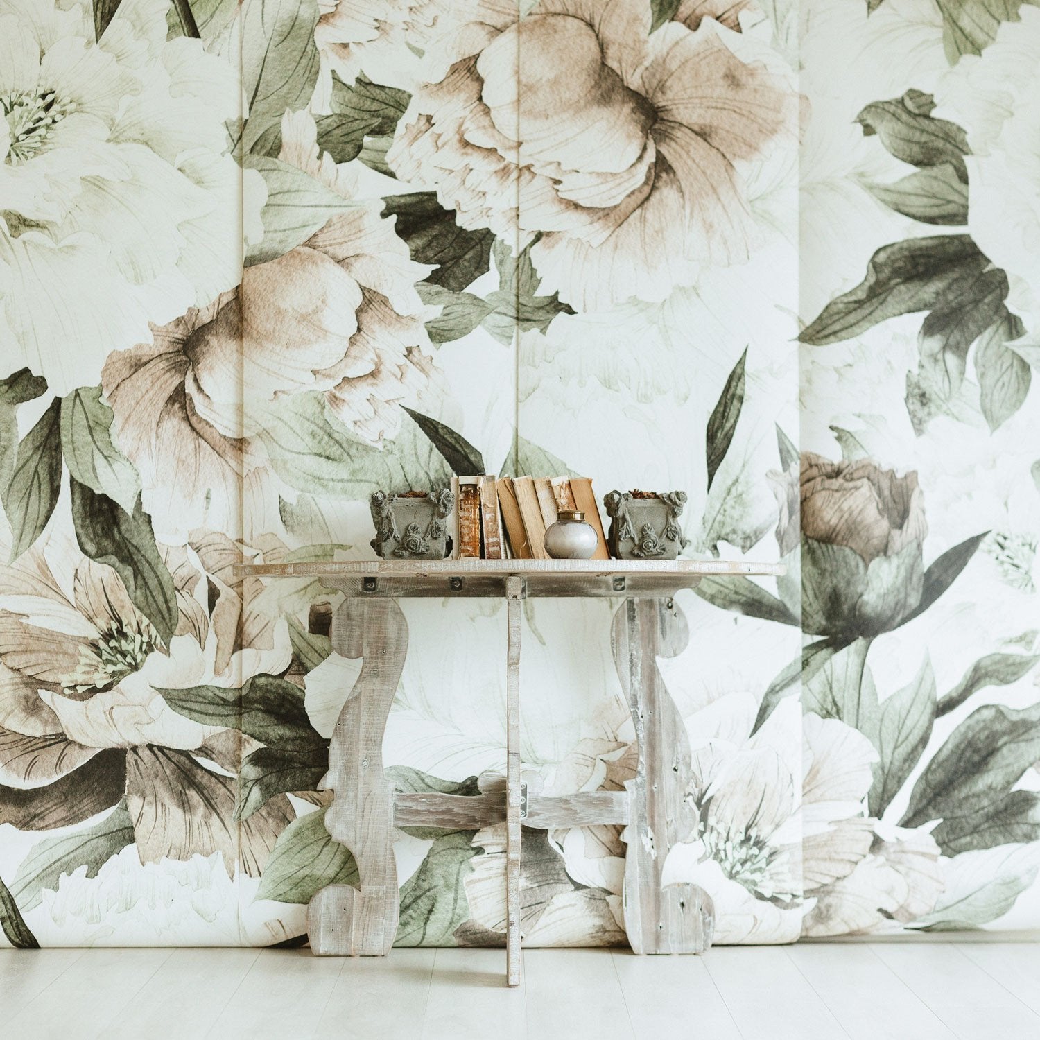 Blush Floral Wallpaper Mural